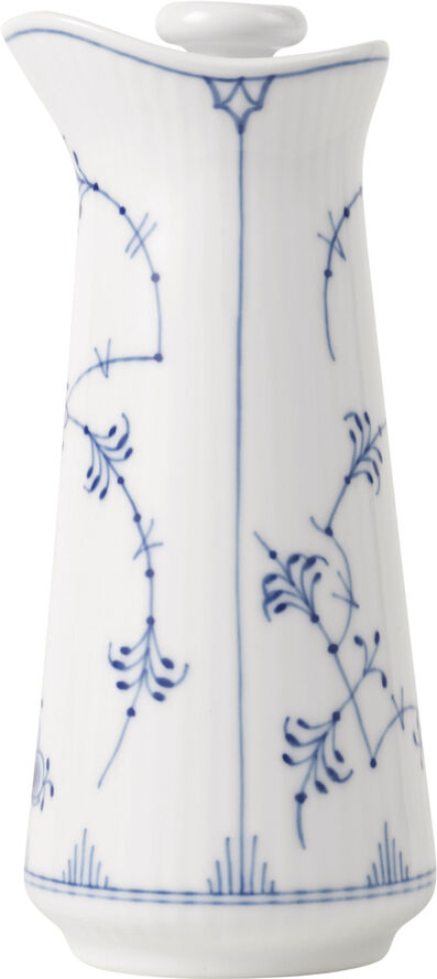Royal Copenhagen Musselmalet Riflet Olie- og Eddikeflaske, 13,5 cm Hvid
