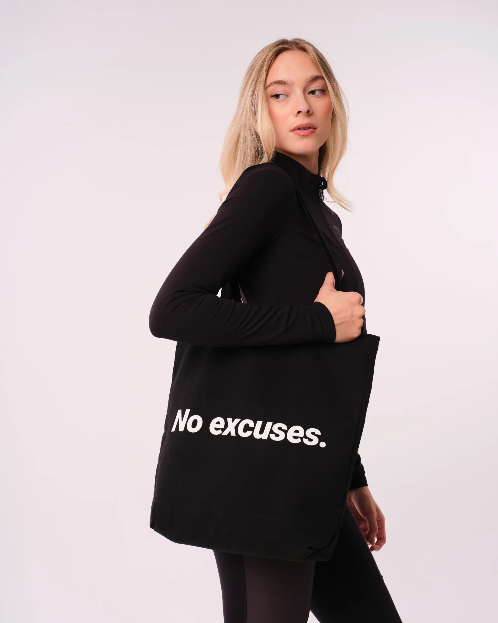 Tights.no No Excuses Tote Black - One Size