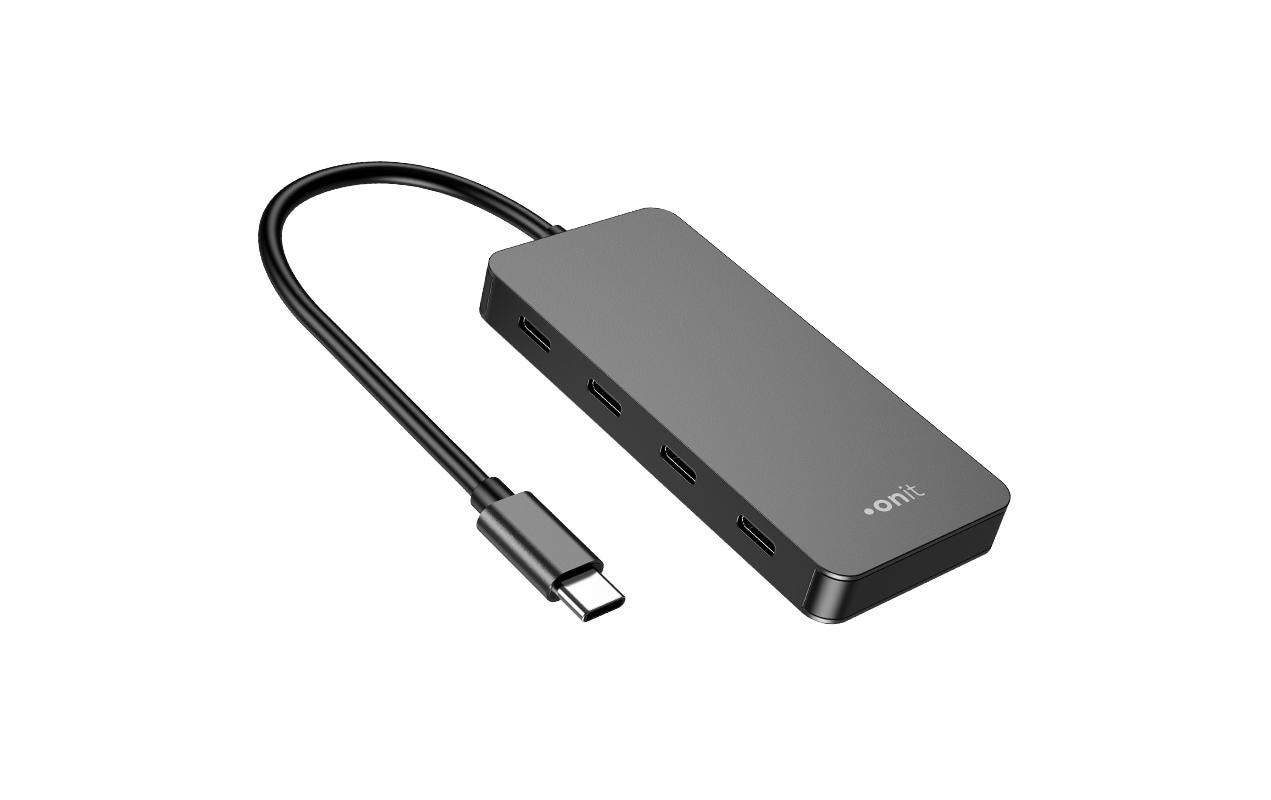 USB-C-Hub 4CLeichter und kompakter Hub mit 4 USB-C-Ports