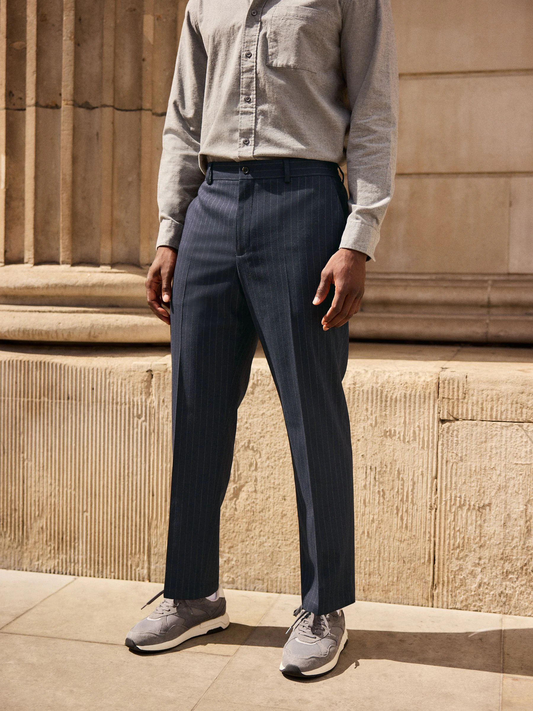 Donkerblauw - Stripe Formal Joggers