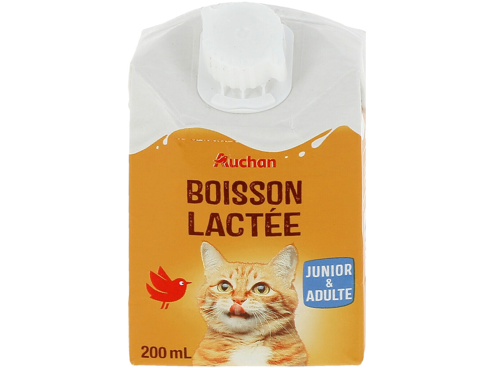 LEITE PARA GATO AUCHAN JÚNIOR E ADULTO 200ML