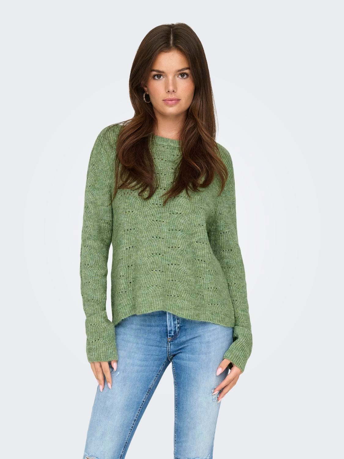 ONLLOLLI Strickpullover Hedge Green