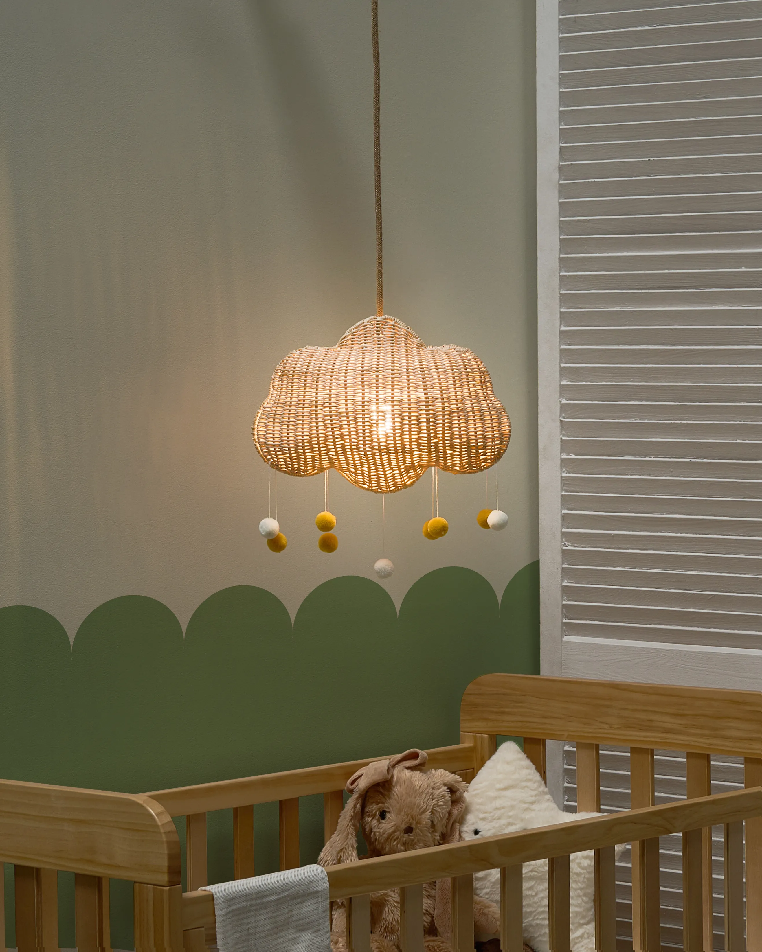 Hanglamp Wolk ONON Rotan Natuurlijk