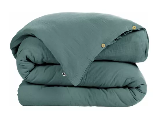 OUREA - Housse de Couette 240x220cm Gaze de Coton Canard