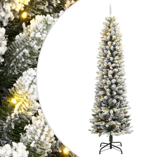 vidaXL Árvore de Natal Artificial com 150 Luzes led e Neve 150 cm - 4119082001