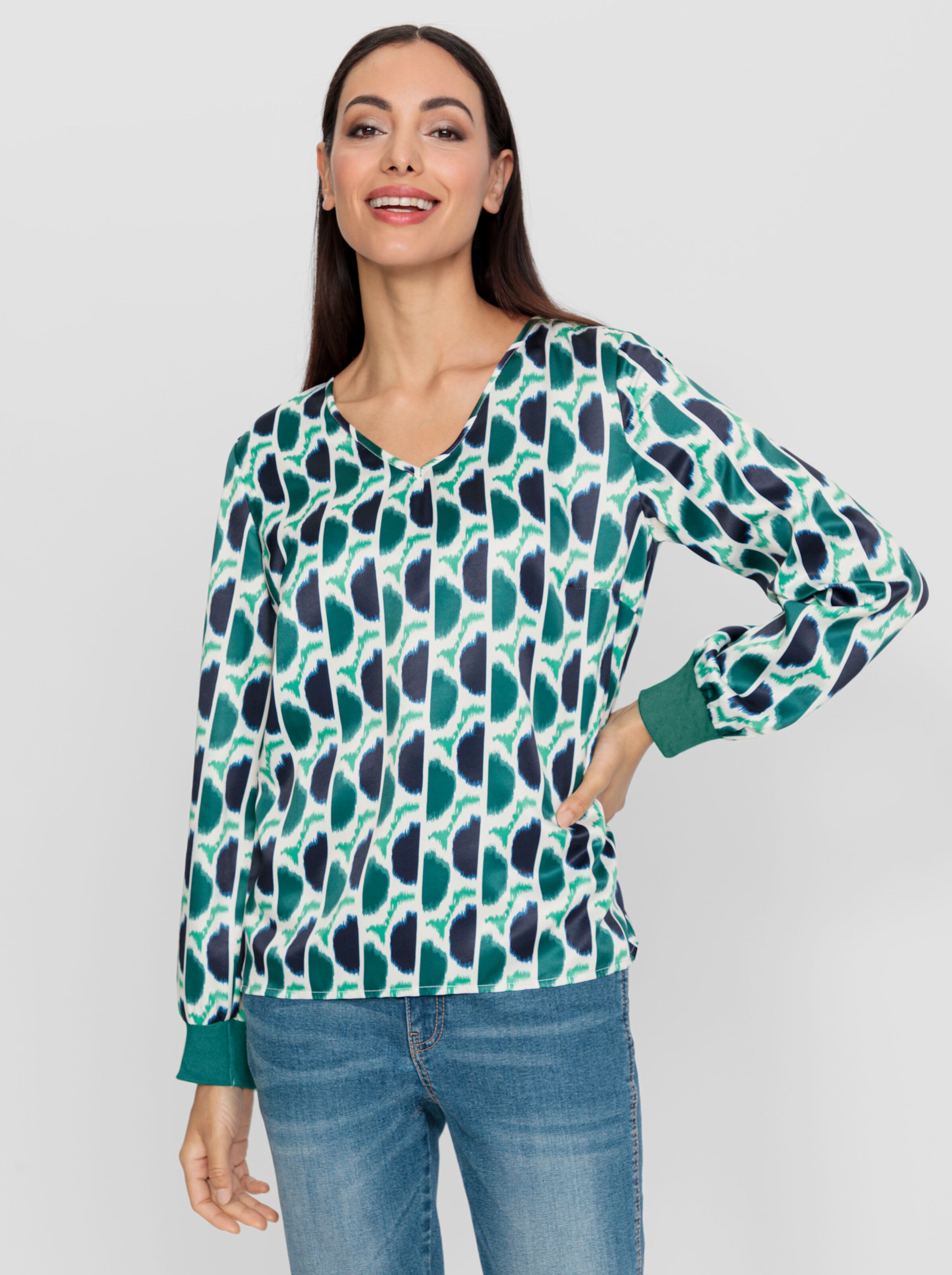 Druckbluse