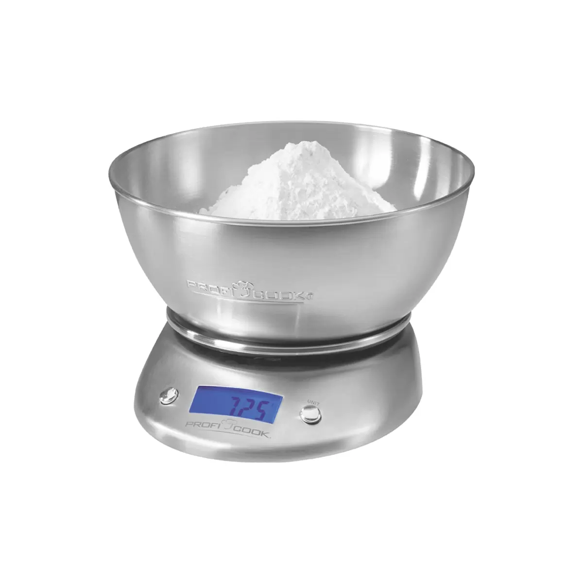 Digitale Küchenwaage Profi Cook PC-KW 1040 Silber