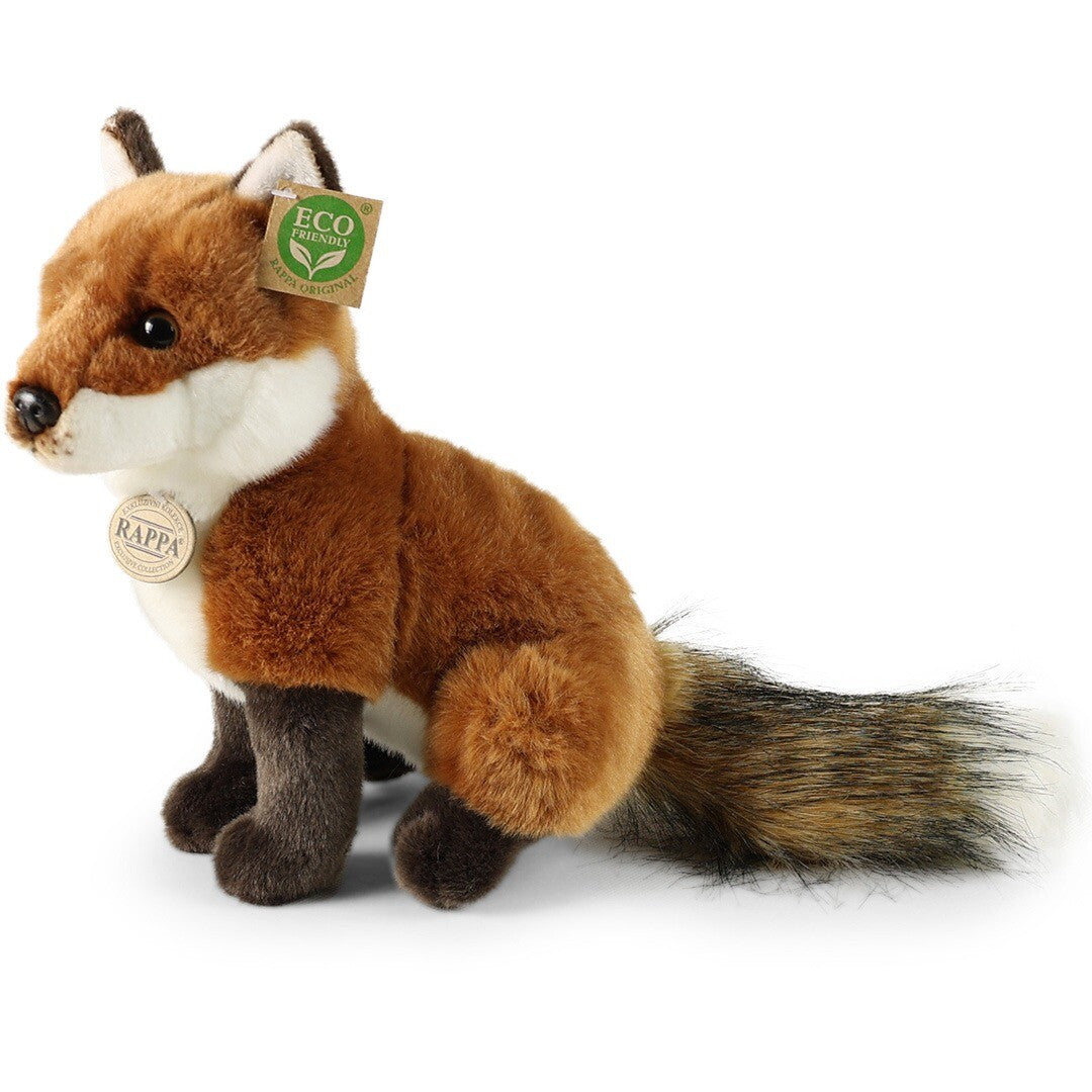 Rappa knuffelvos zittend - 27 cm