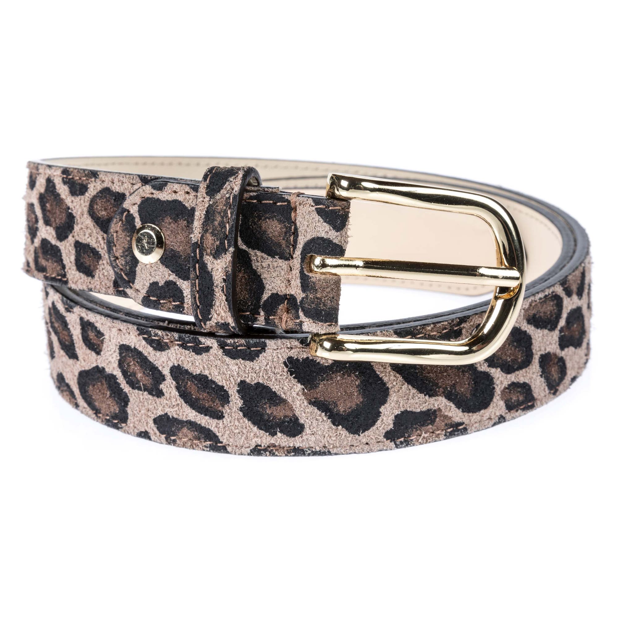 Ceinture en cuir multicolore