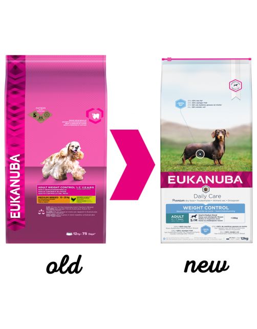 Eukanuba Daily Care Small\/Medium Weight Control Kip - Hondenvoer
