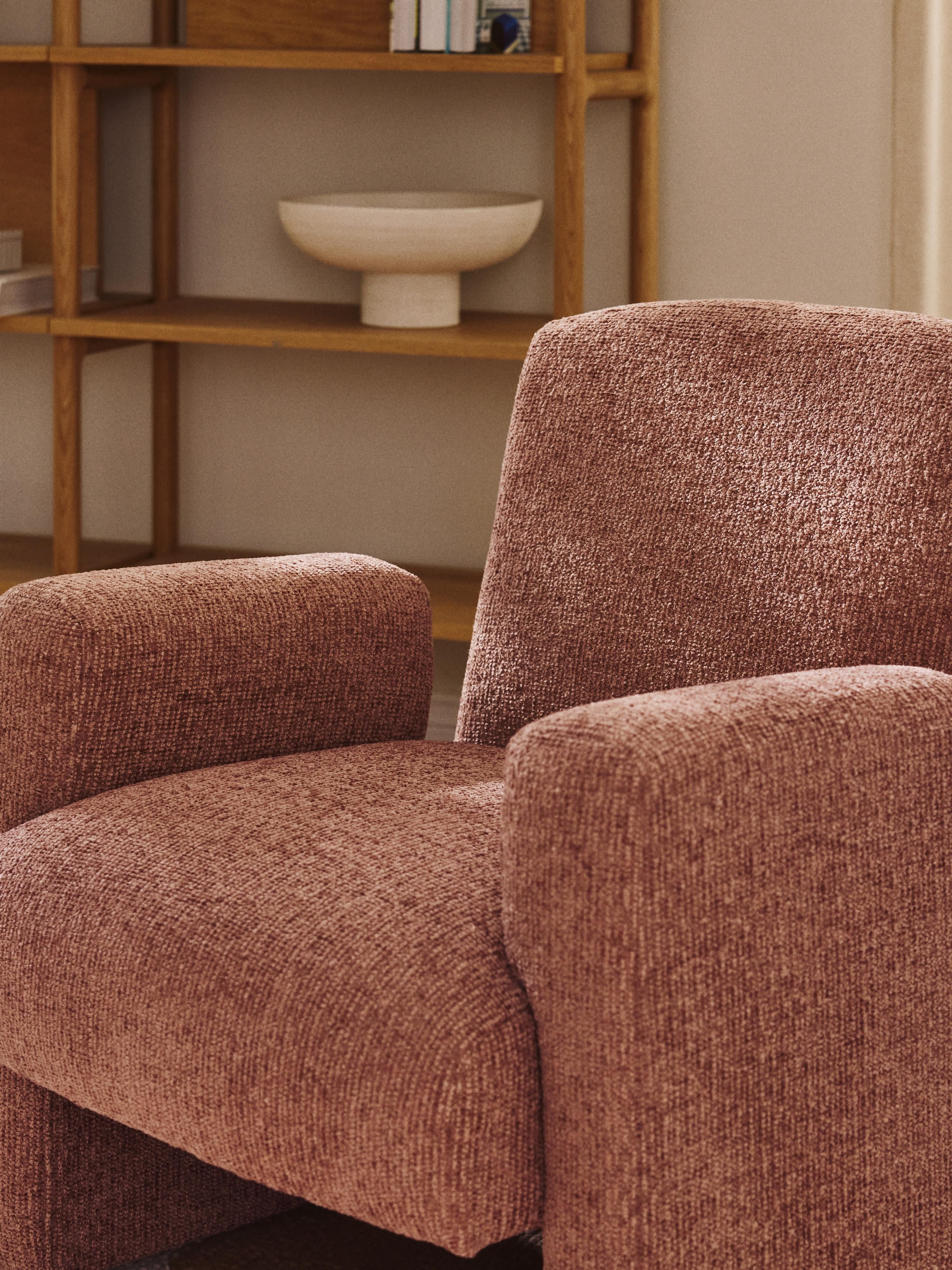Bouclé loungefauteuil Aven