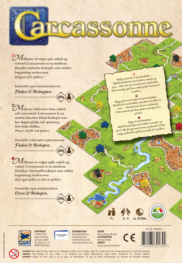 Spill Carcassonne (SE/NO/DK)