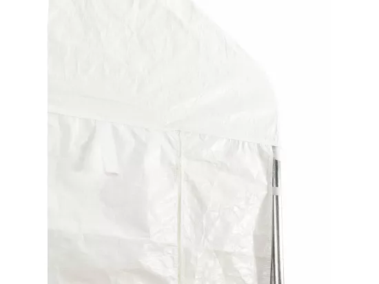 Belvédère avec toit blanc 8,92x4,08x3,22 m polyéthylène
