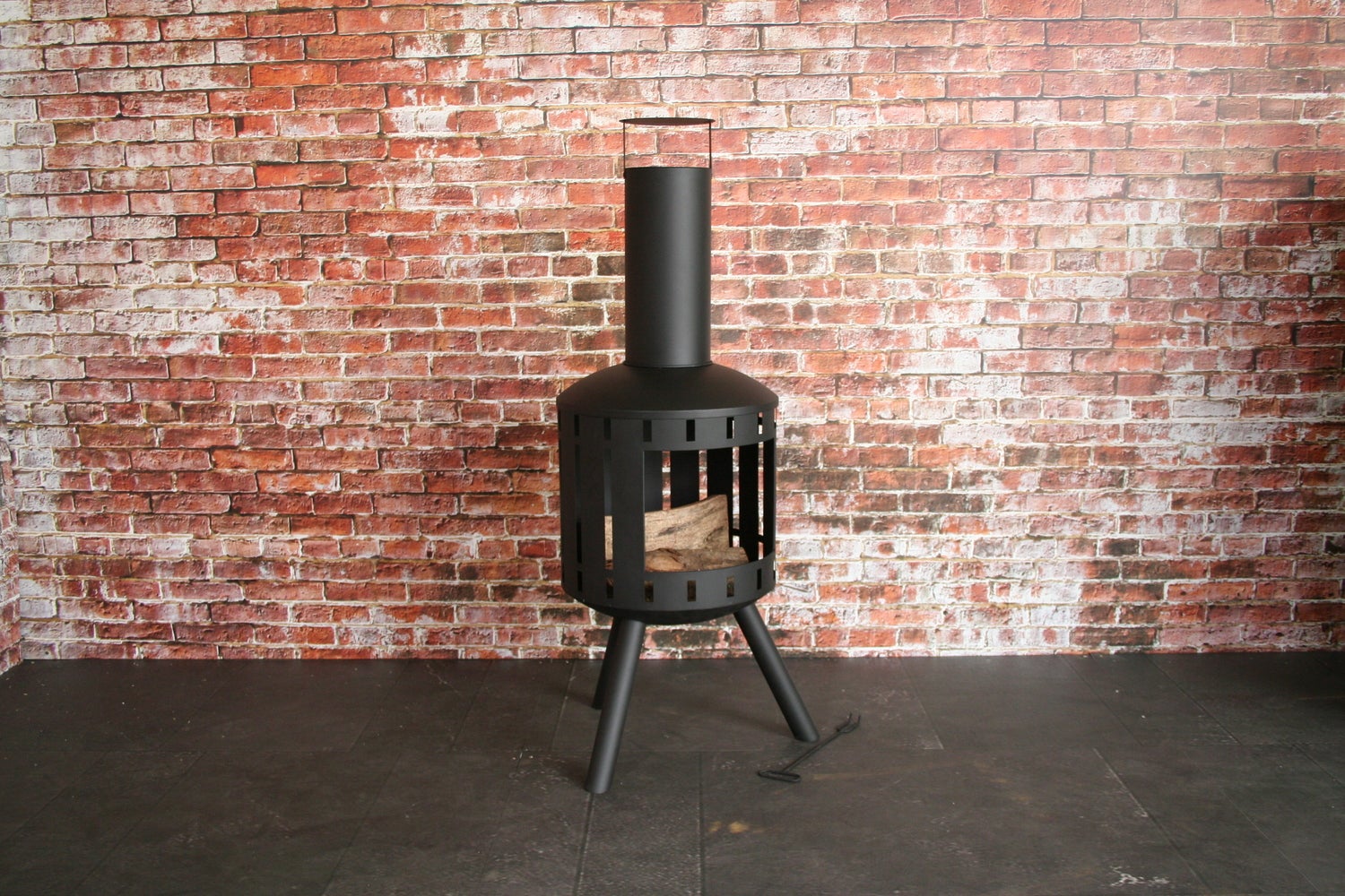 SenS-Line tuinhaard zwart D 44 H 127 cm