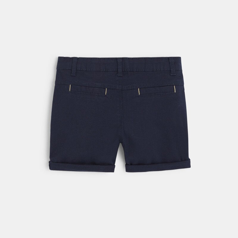 Short coton fantaisie bleu bébé garçon Bleu