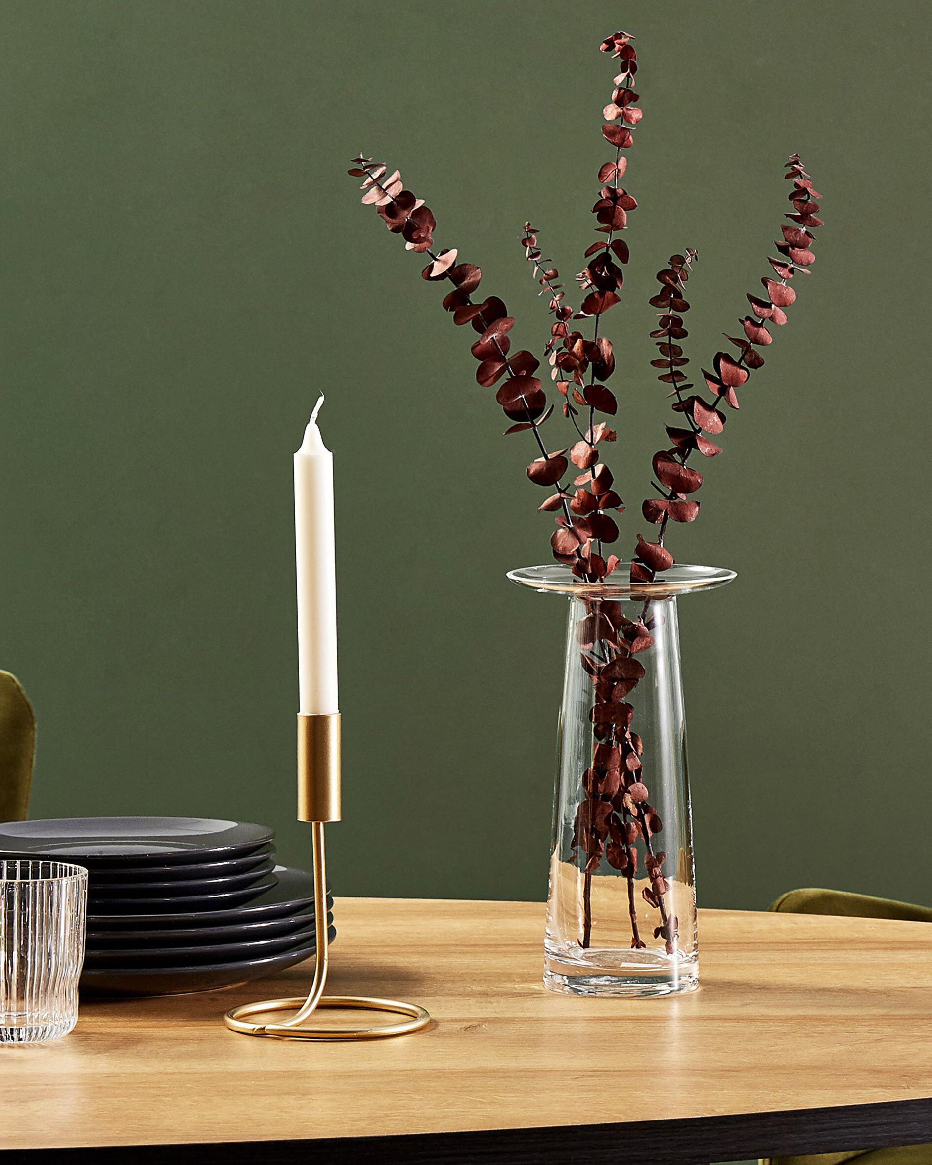 Bloemenvaas MANNA Glas 26 cm Transparant