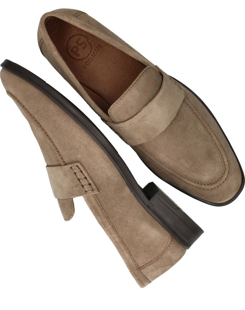 PS Poelman Loafers Taupe Heren