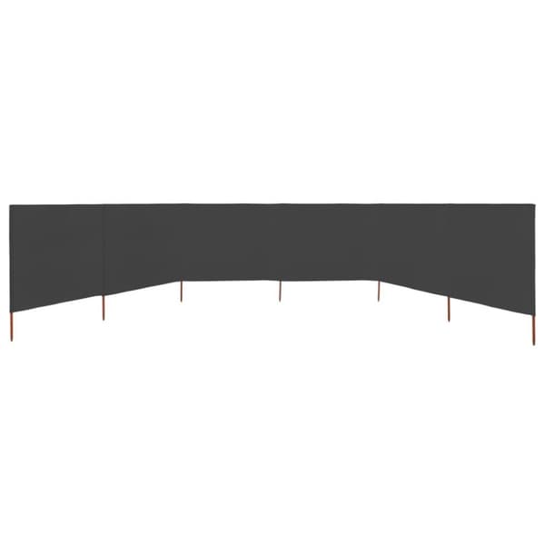vidaXL Vindskjerm 6 paneler stoff 800x120 cm antrasitt