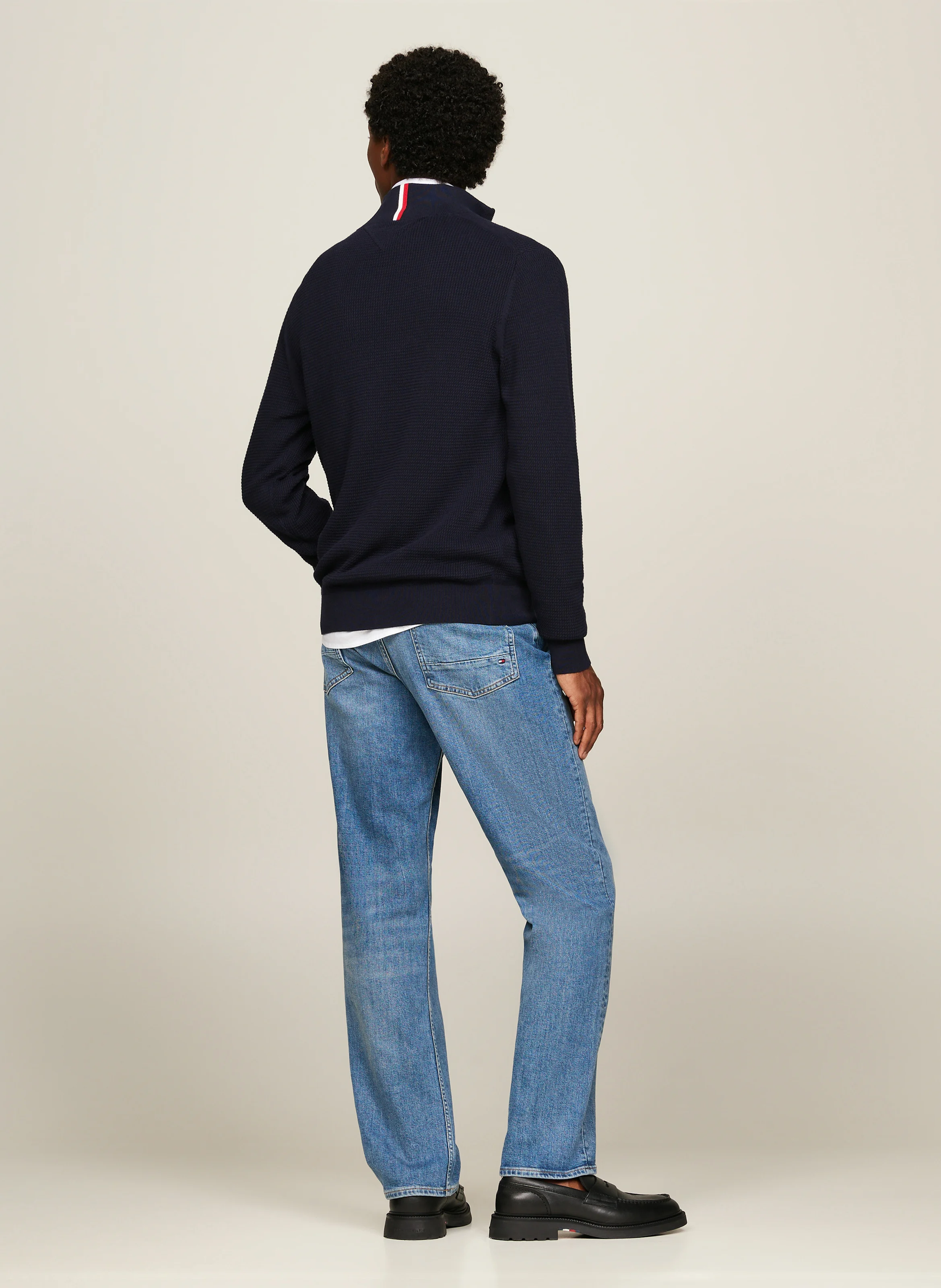 Polo regular-fit en coton organique | Bleu