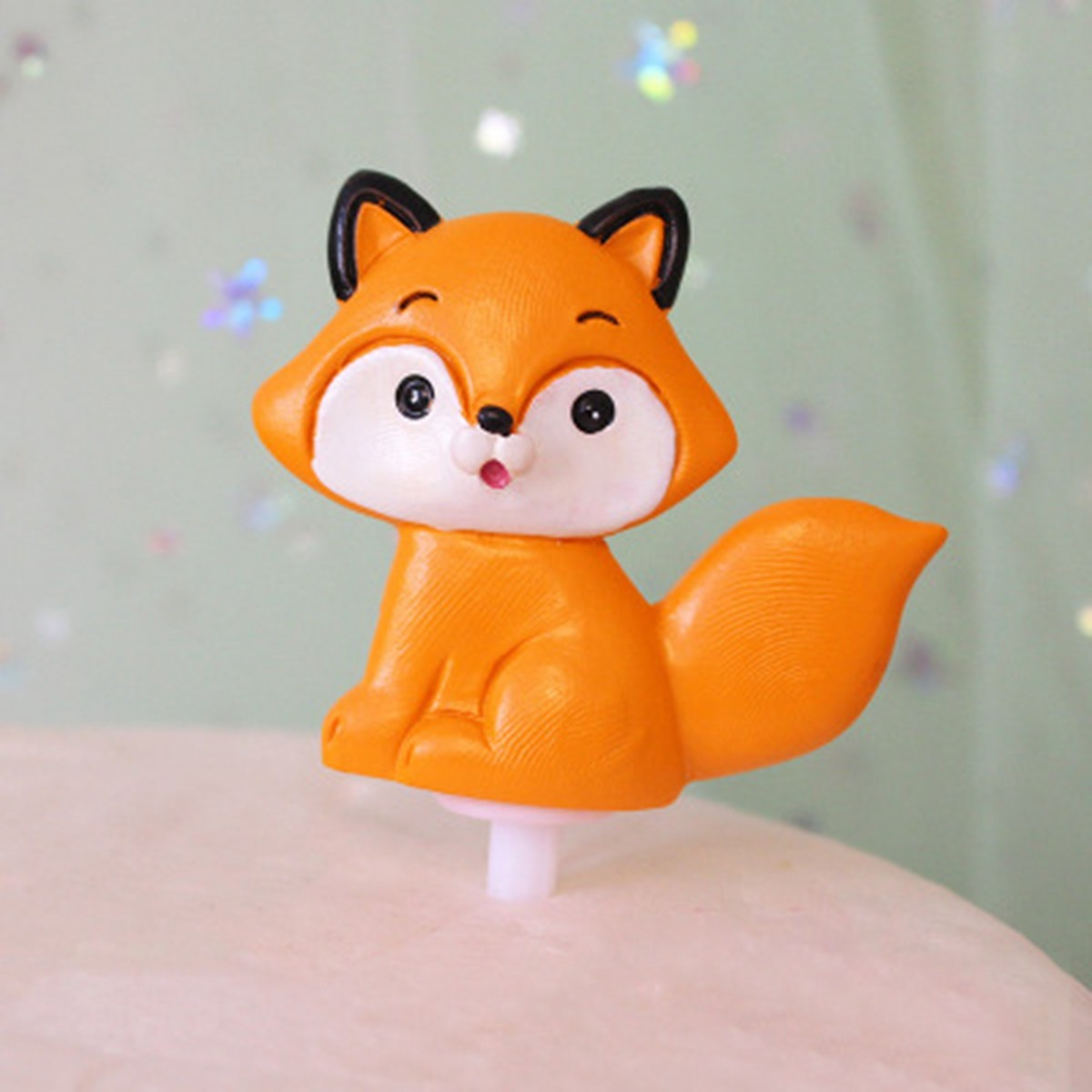 Kuchenstecker Weichkeramik Tier Kinder Tortenstecker Topper Dekoration für Torten - Fuchs