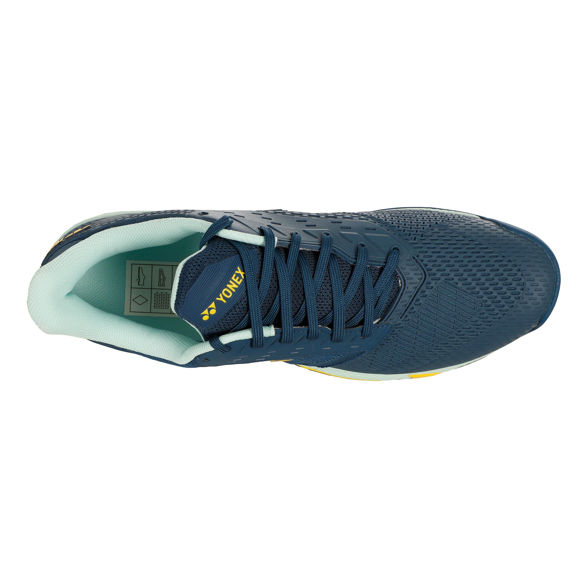 Yonex Power Cushion Ad-Accel Chaussure Terre Battue Hommes - Bleu Foncé , Turquoise