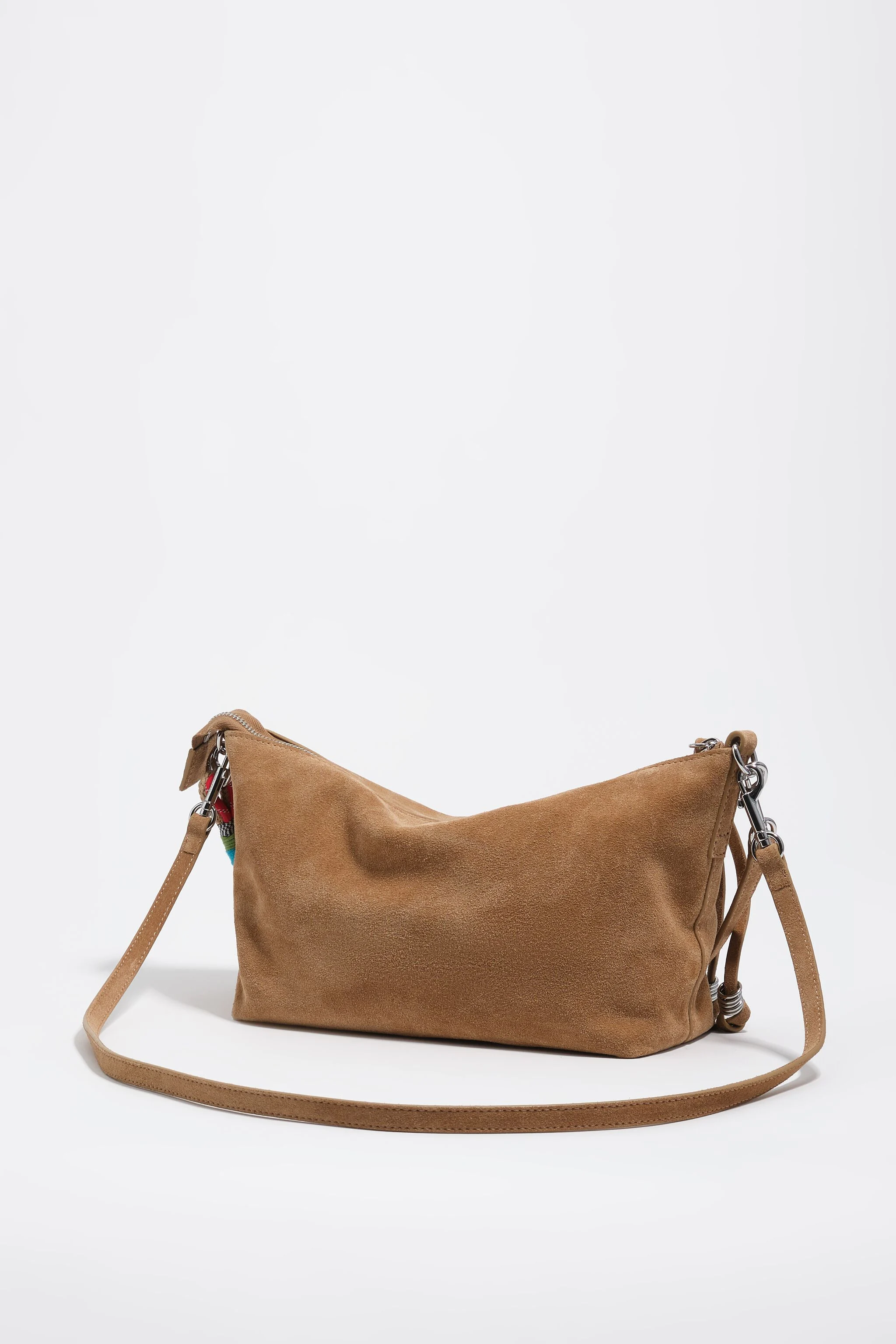 Bolsa Madrid média em camurça natural