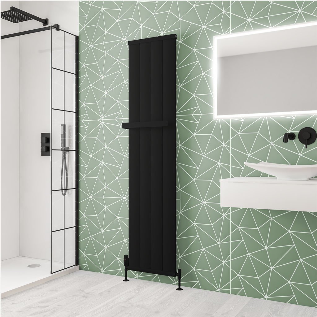 Eastbrook Kingswood paneelradiator 40x180cm 987W zwart mat