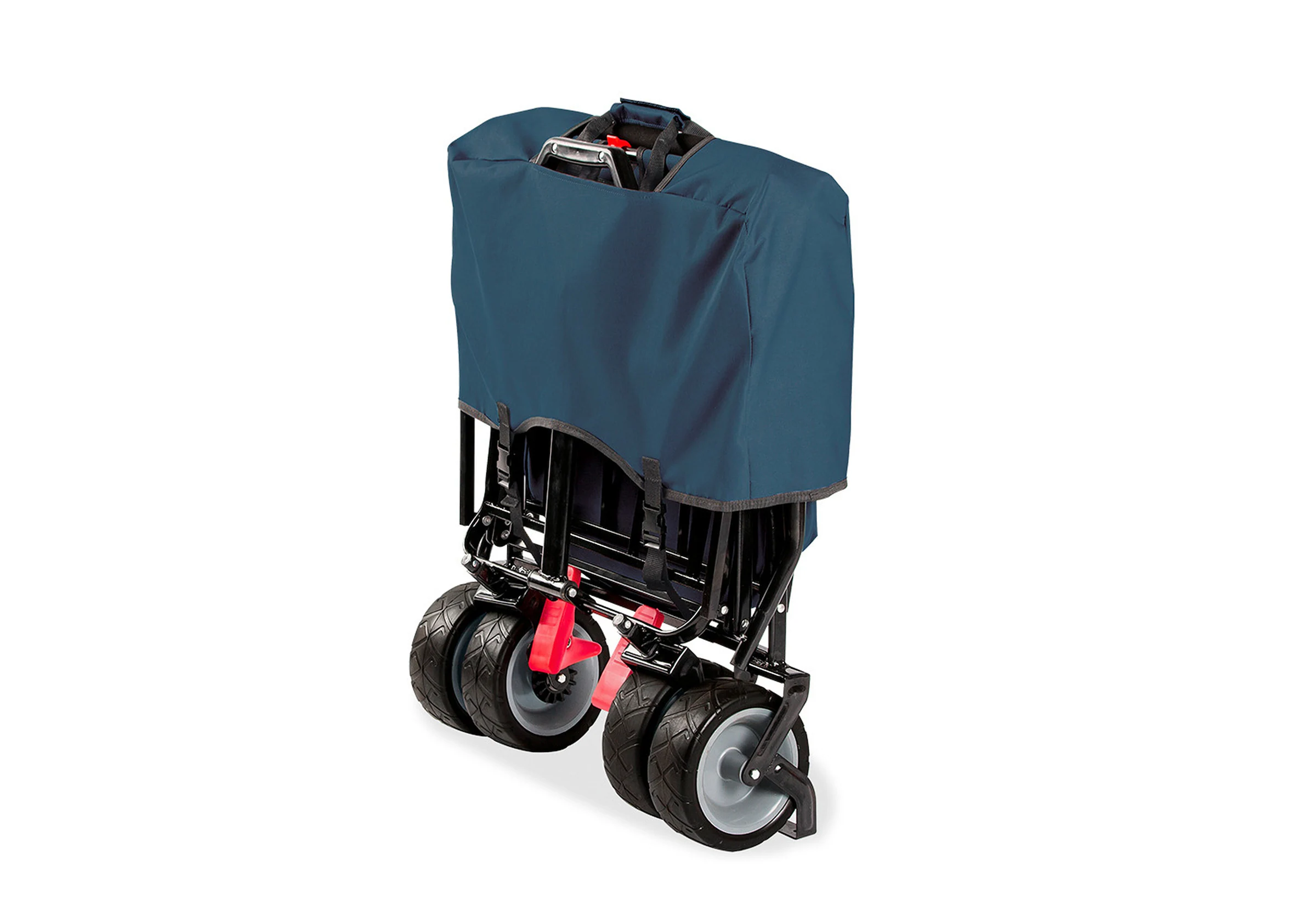 Pinolino Klappbollerwagen „Paxi dlx Comfort” mit Bremse, marineblau