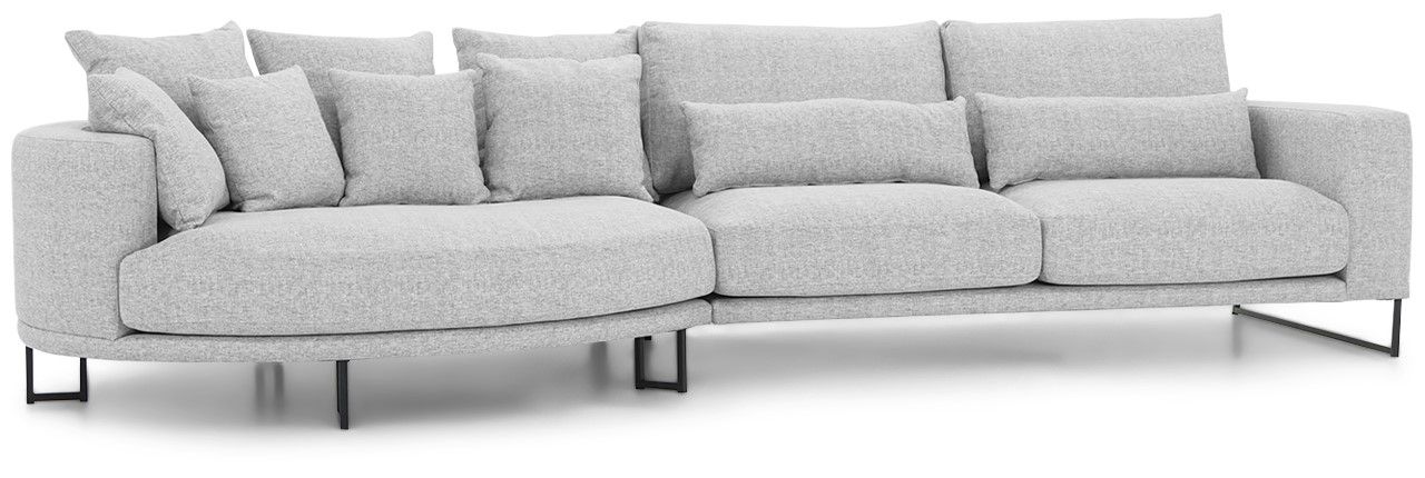 Loungebank stof Tiffany 05 Dordoni B335 x D140 x H92 cm