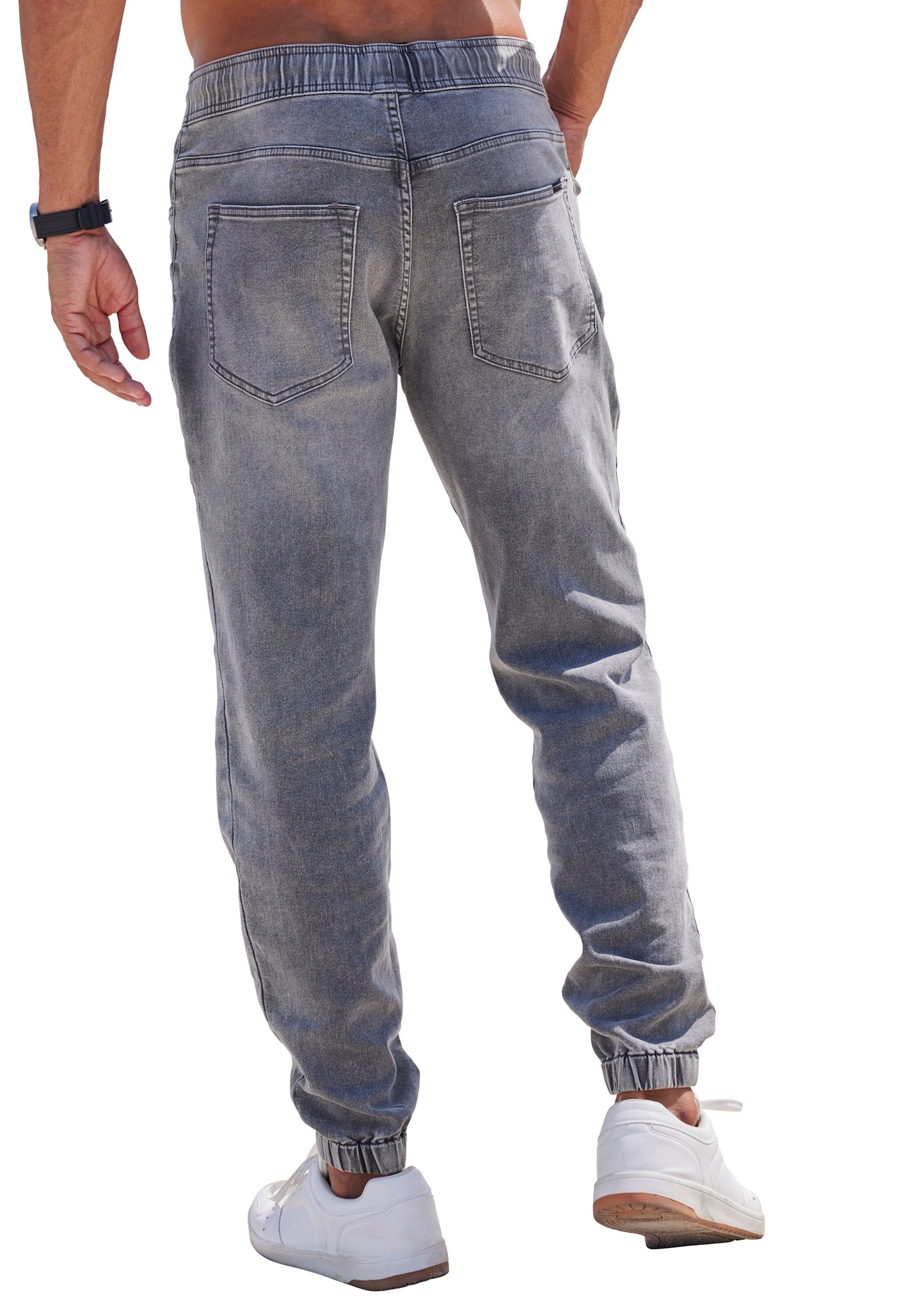 Jogg Pants in grey-denim