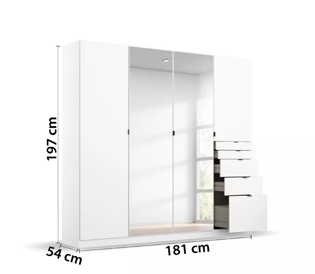 Kleiderschrank Ontario 181 x 197 cm
