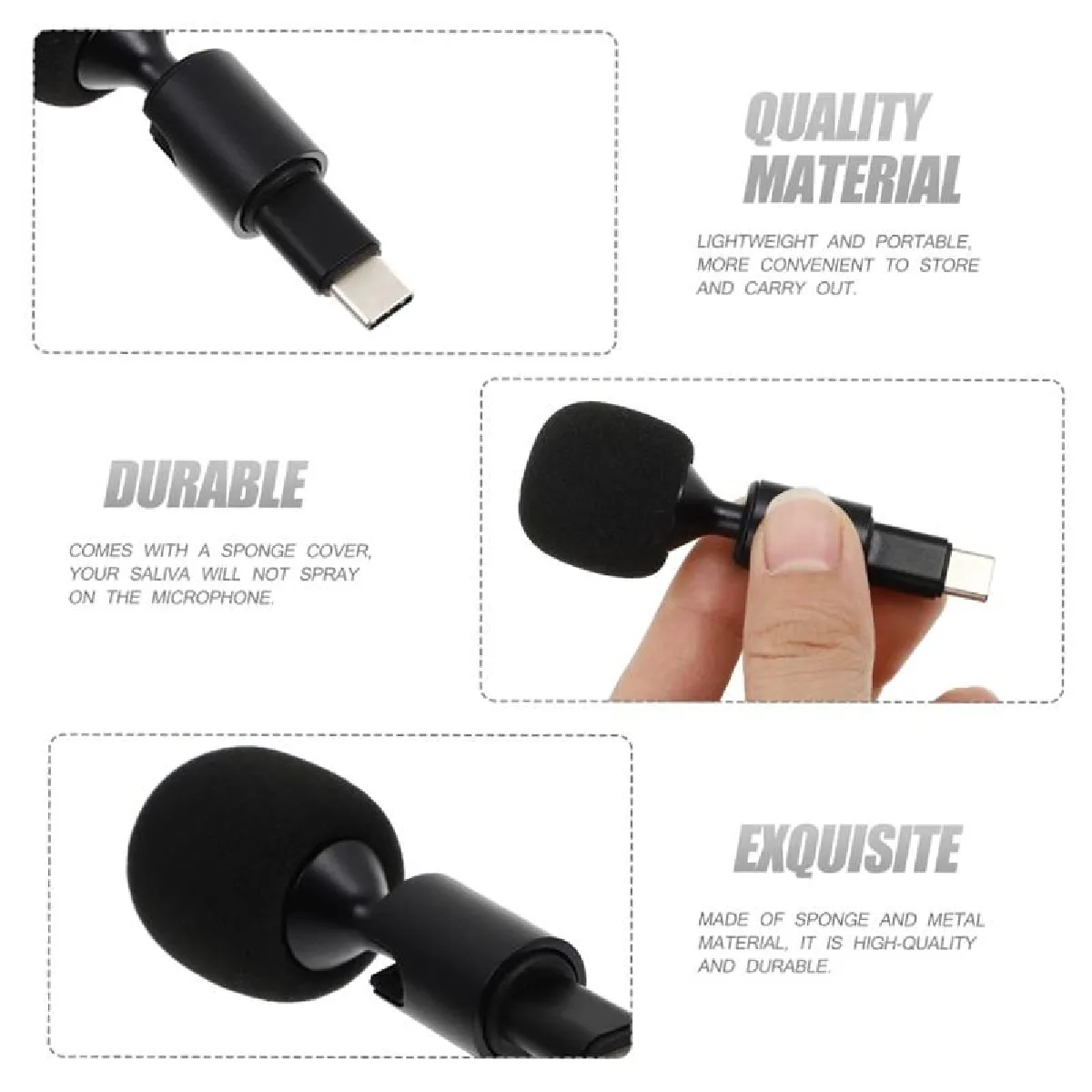 Yonis Microphone Omnidirectionnel Mobile