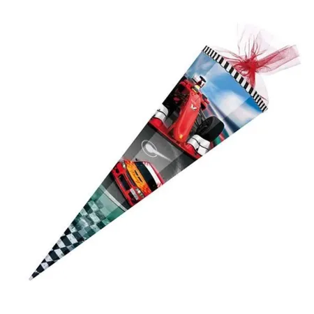 Nestler Schultüte Racing 2016 mit Tüllverschluss, 6-eckig, 85cm