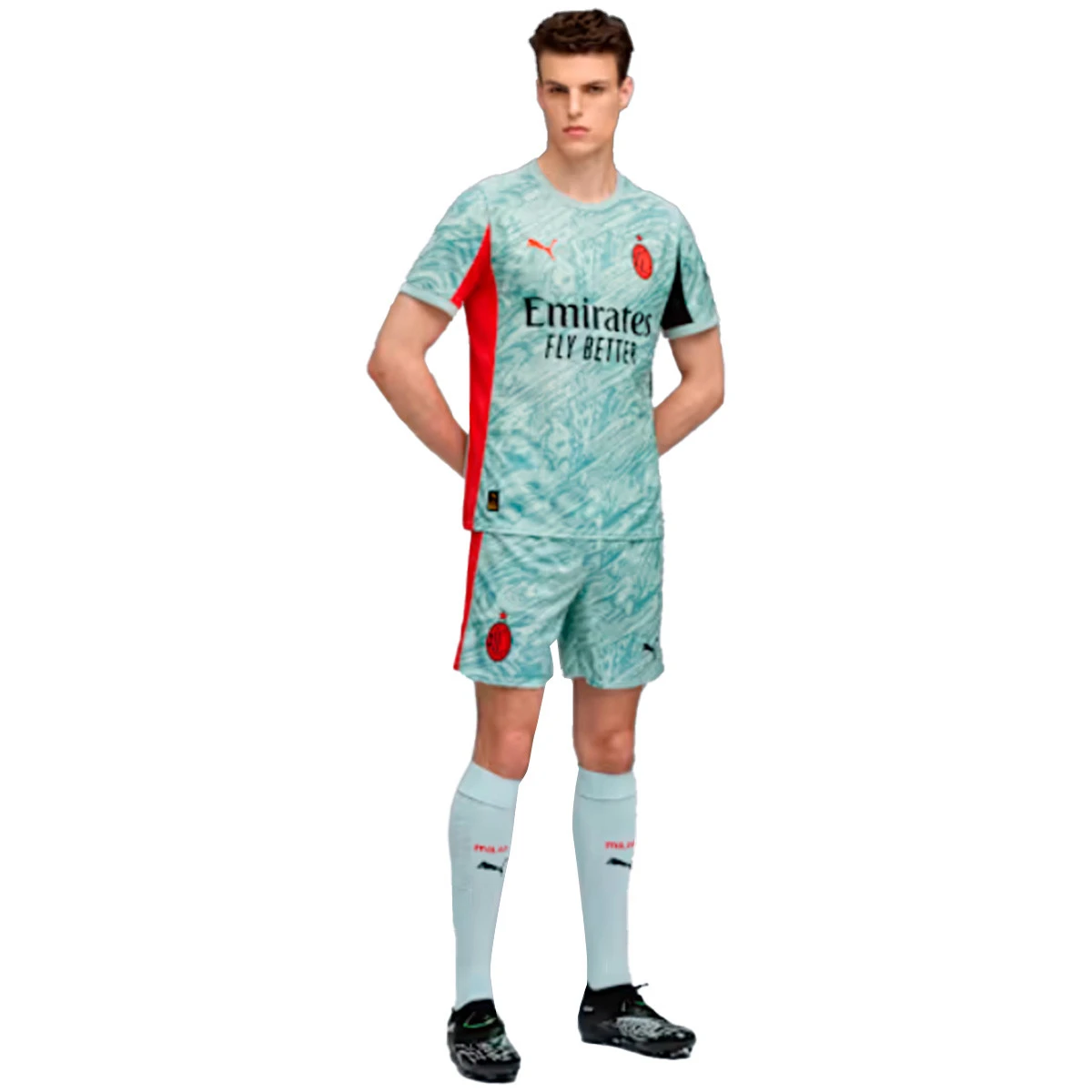 Calções Puma AC Milan Primeiro Equipamento Guarda-redes 2025-2026