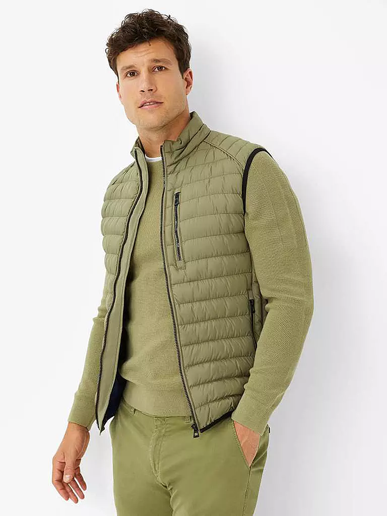 BRAX Steppgilet WILLIS hellgrün