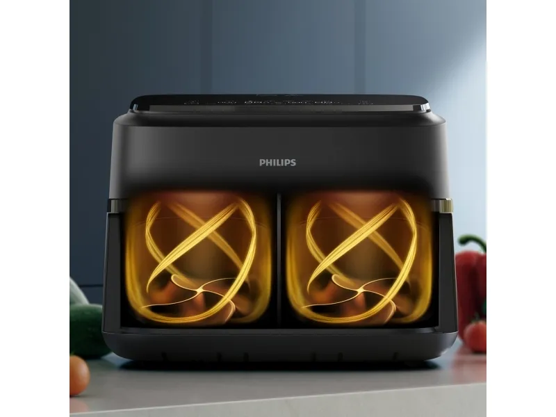 Philips 1000 series , Varmluftsteger, 7 L, Rapid Air, 40 °C, 200 °C, 60 min.