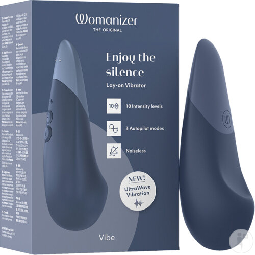 Womanizer Vibe Bleu Foncé Vibromasseur Clitoris Silencieux 1 Pièce