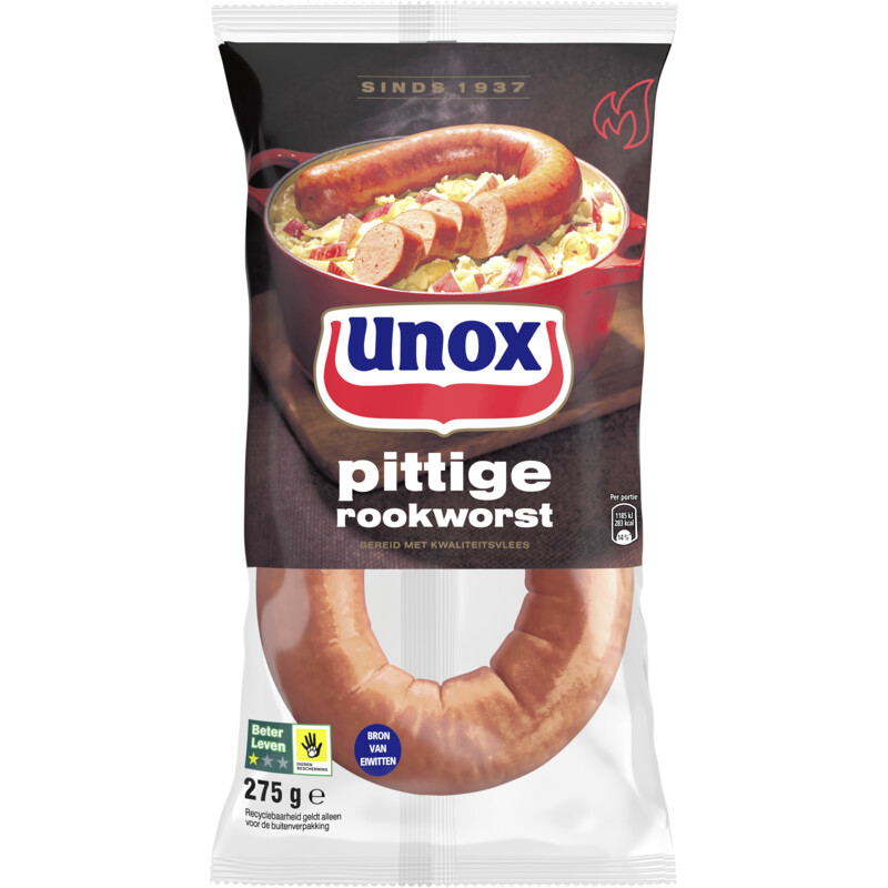 Unox Rookworst pittig