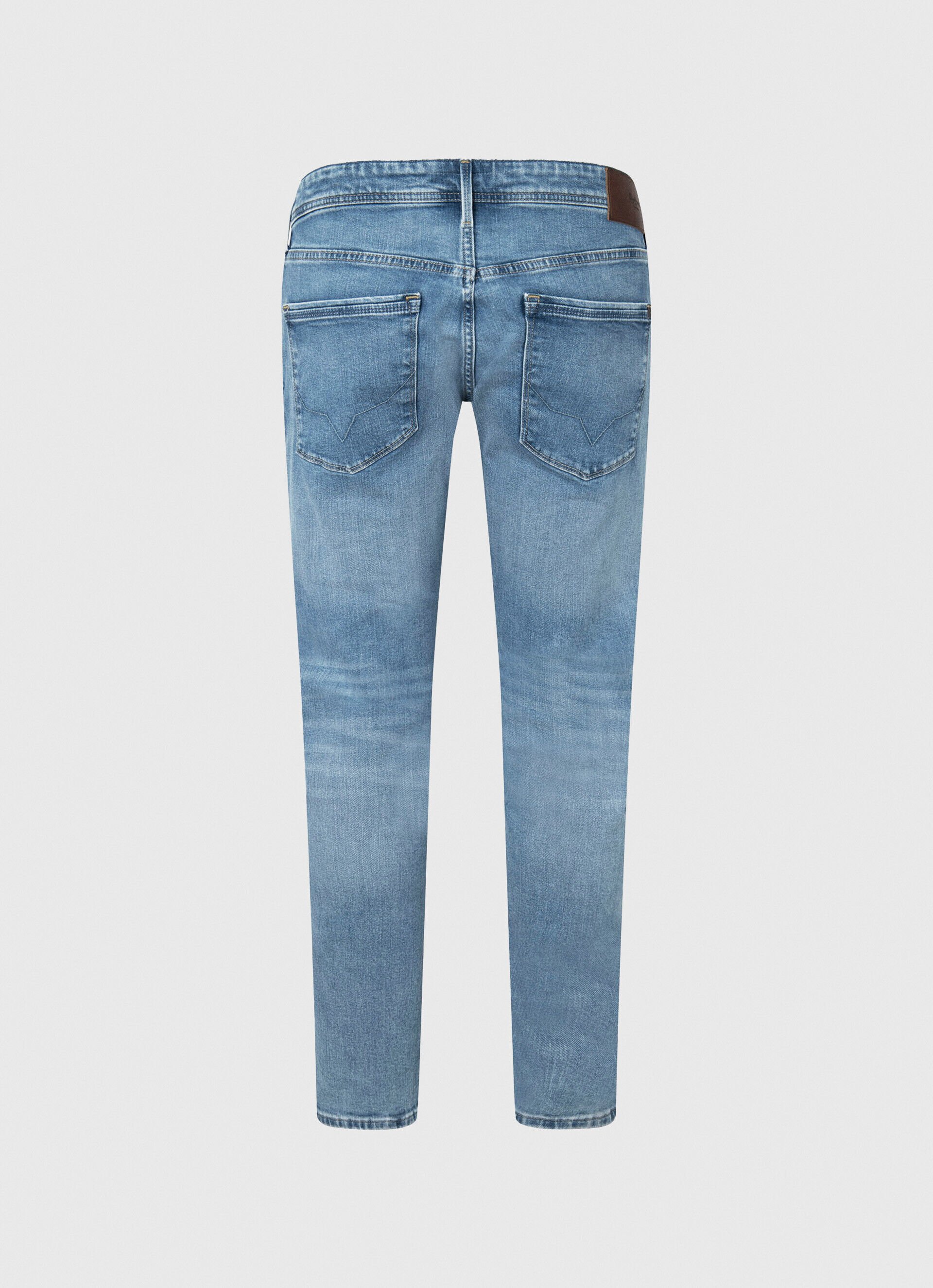Calça jeans Stanley, corte e cintura regulares - jeans