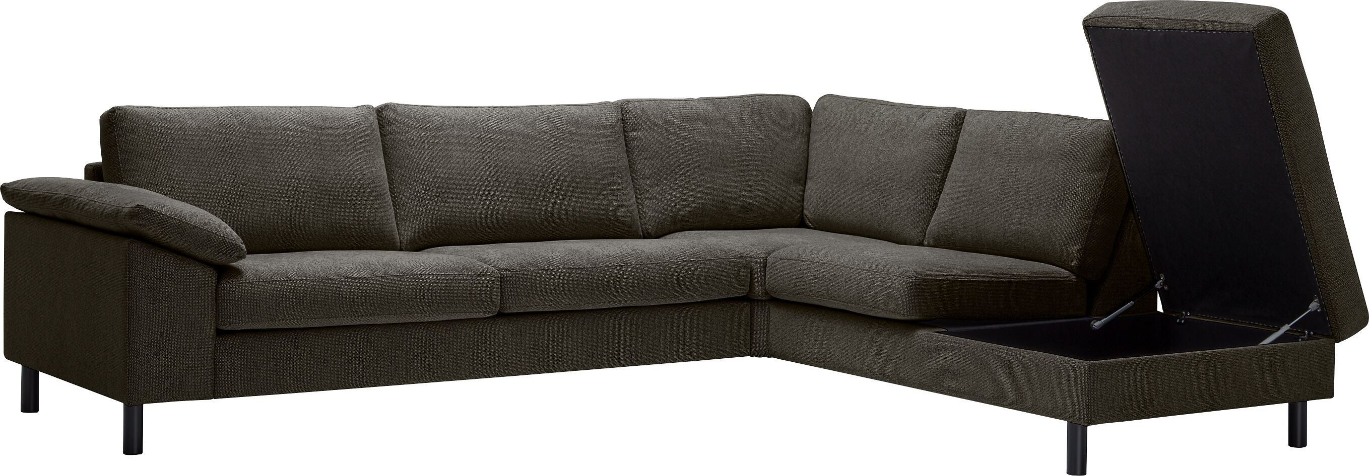 DIENER Ecksofa - Anthrazit / B: 277.0 cm x T: 225.0 cm x H: 81.0 cm
