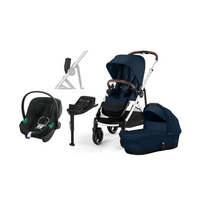 Cybex GAZELLE S Duovogn inkl. Cybex Aton B2 & Base, Ocean Blue/Silver