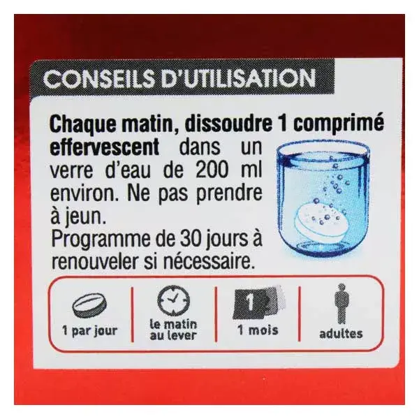 Juvamine Top Form Multivitamínico 30 comprimidos efervescentes