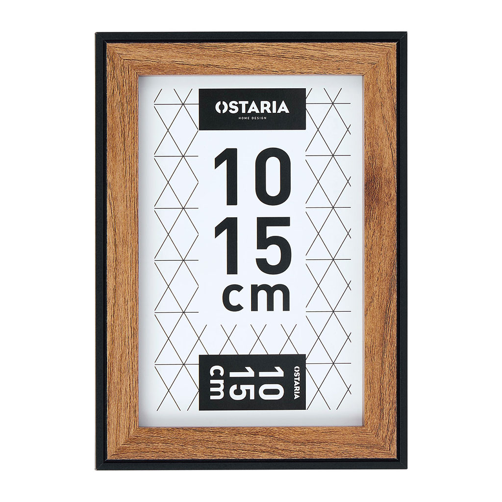 Cadre photo NINO bois noir 10x15cm