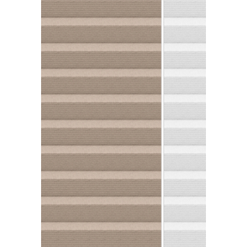 Kleurstaal GAMMA maatwerk dubbel plisségordijn deels verduisterend terracota (8204)