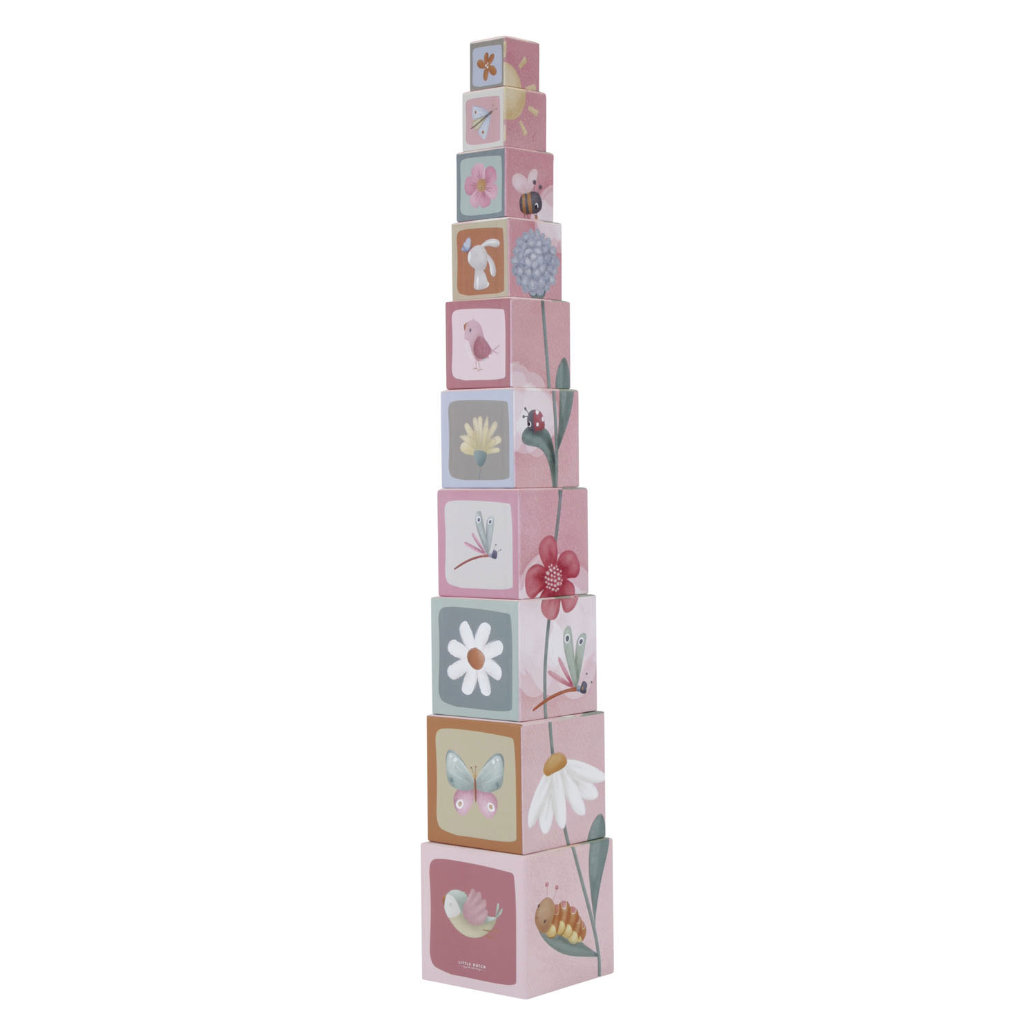 Little Dutch Stapelblokken Flowers & Butterflies FSC