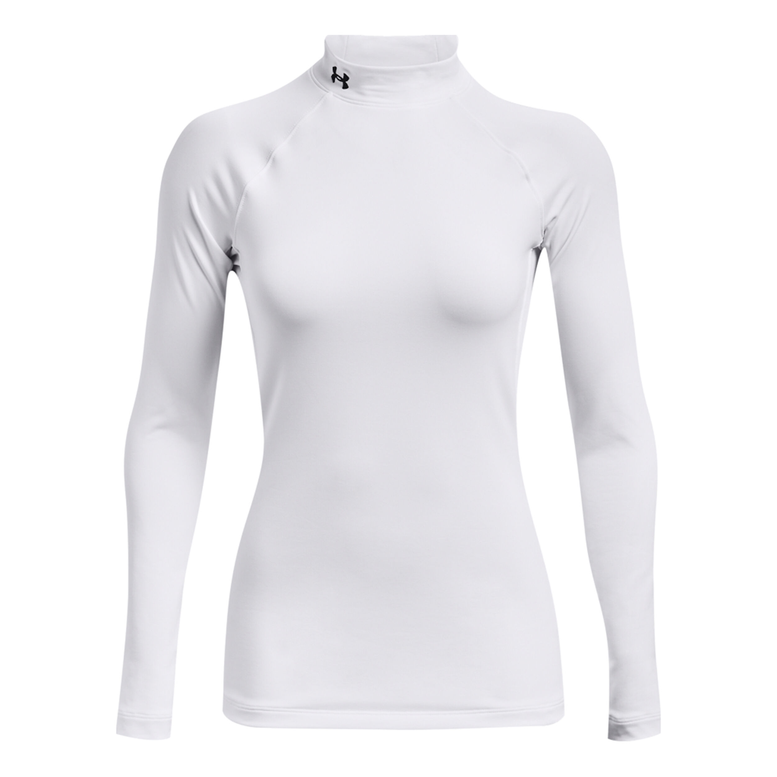 Under Armour Coldgear Authentics Mockneck Haut Manches Longues Femmes - Blanc