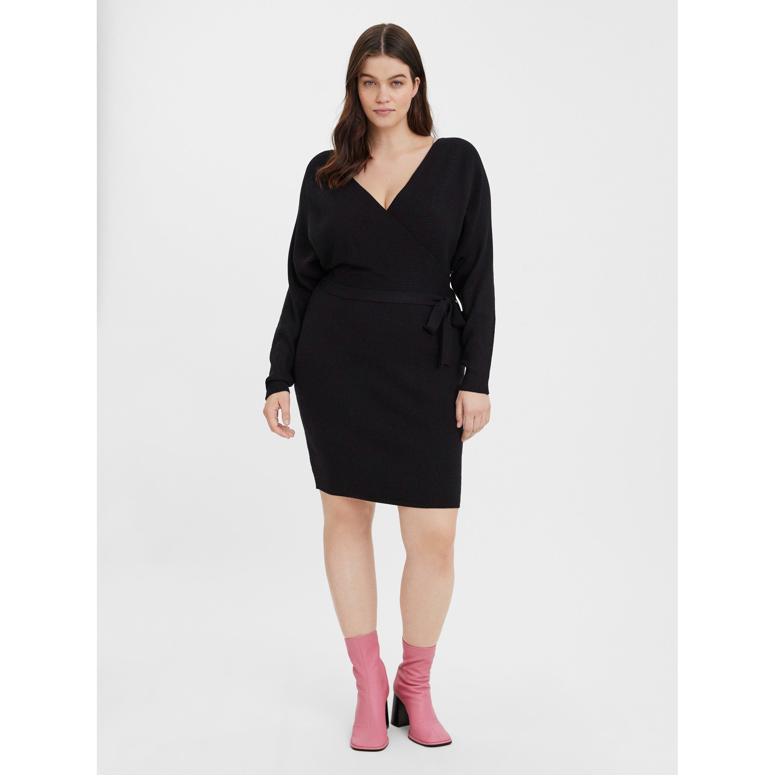 Vero Moda Wrap Front Knit Mini Dress