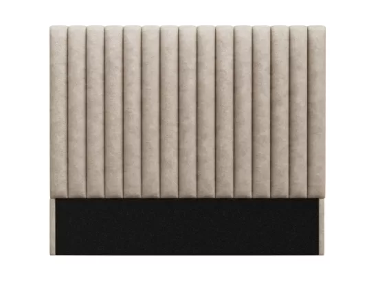 Tête de lit coutures verticales - 170 cm - Tissu - Taupe - SARAH