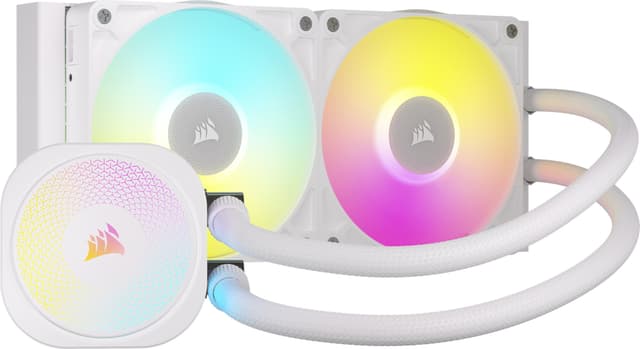 Corsair iCUE LINK TITAN 240mm RX RGB CPU-vandkøler (hvid)