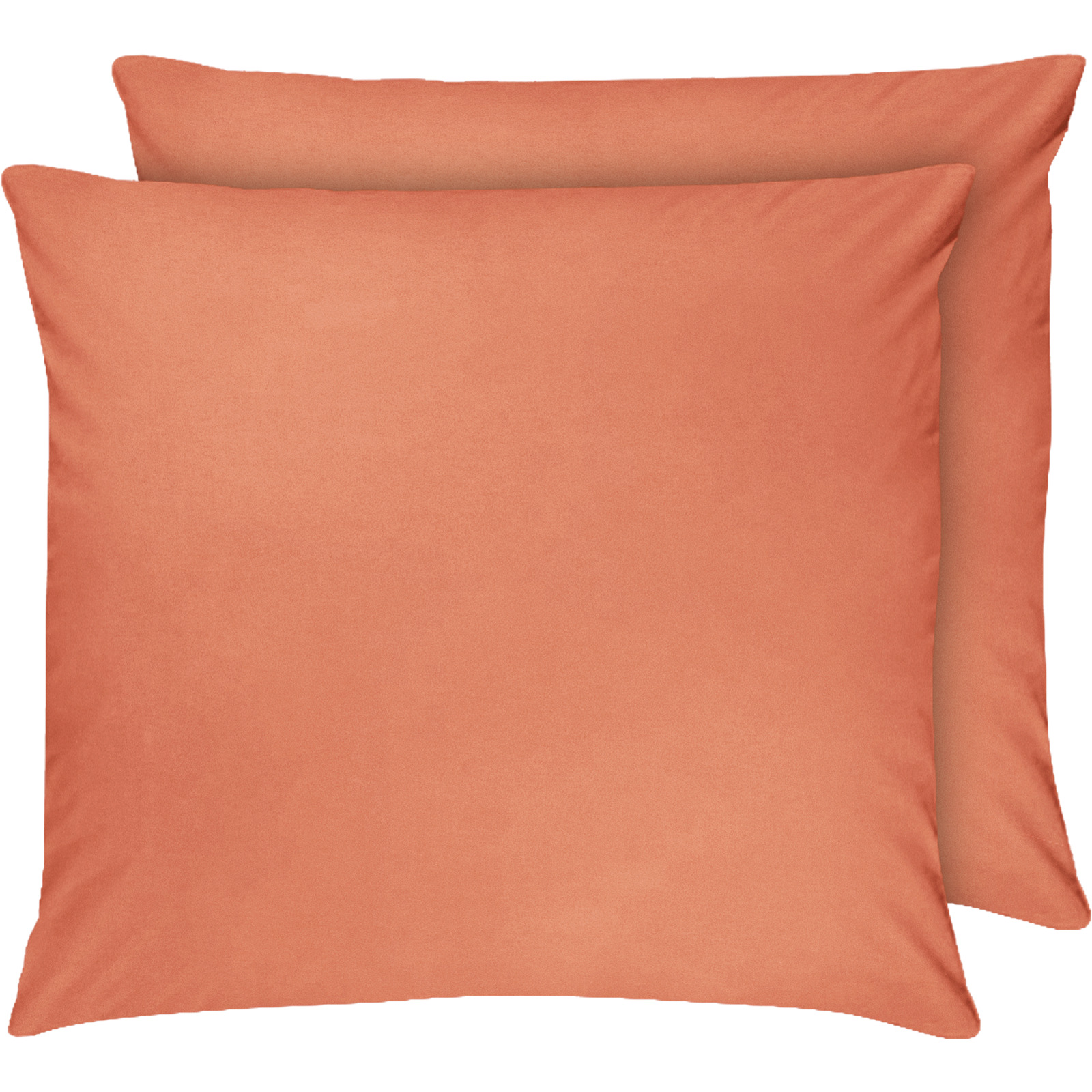 Bettwäsche Renforcé unifarbig Kissenbezug 65x65cm 2er Pack, orange